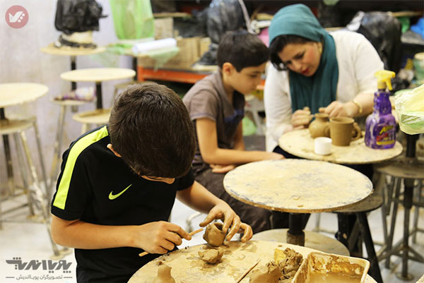 sofalgari koodakan سفالگری برای کودکان