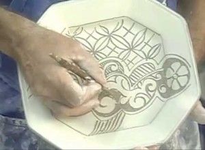 ceramic painting نقاشی زیر لعابی